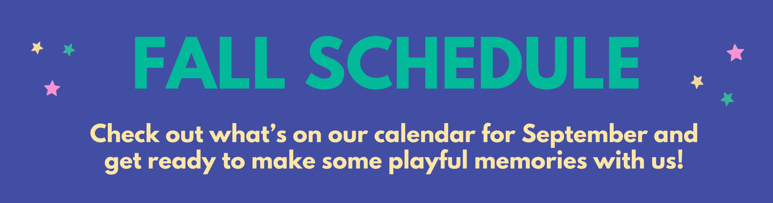 Fall Schedule Banner