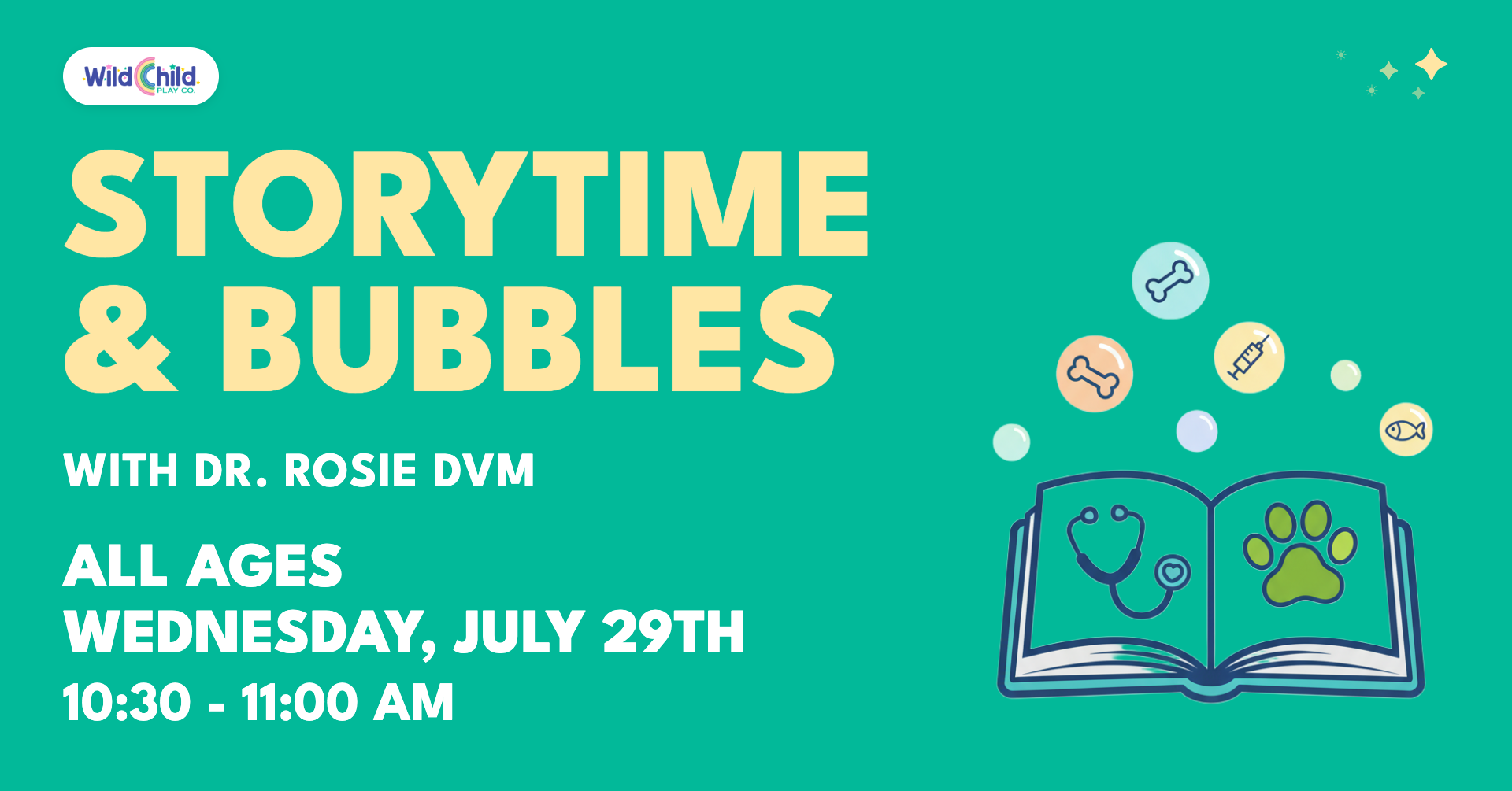 Community Reader Storytime + Bubbles